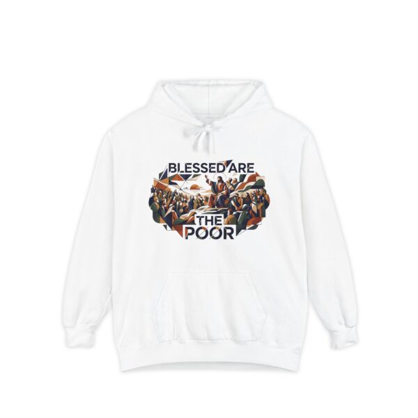 Blessed Are The Poor Hoodie — Religious Faith Graphic Pullover