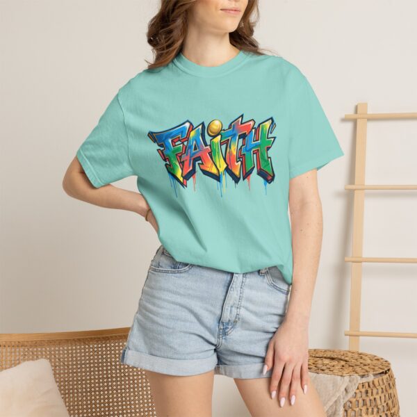 Faith Graffiti T-Shirt — Colorful Street Art Christian Tee