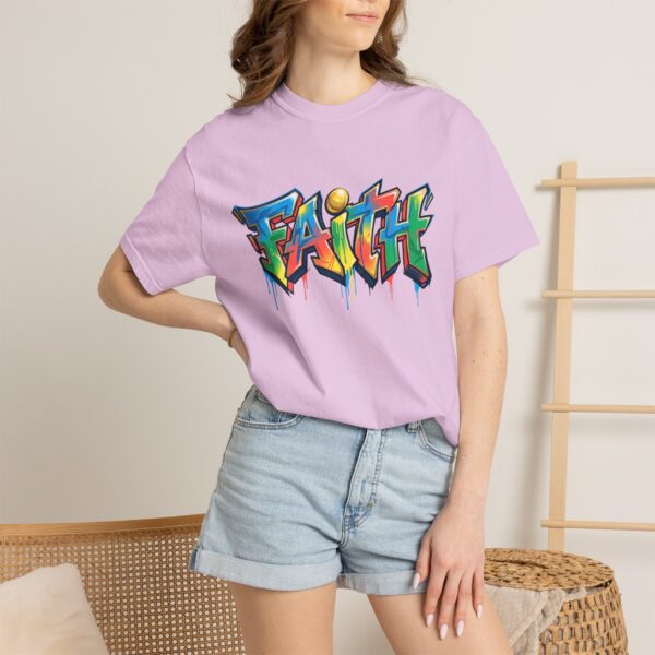 Faith Graffiti T-Shirt — Colorful Street Art Christian Tee
