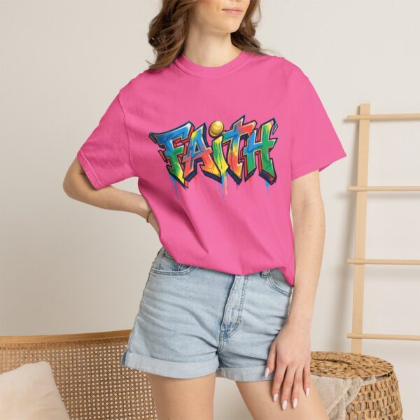 Faith Graffiti T-Shirt — Colorful Street Art Christian Tee