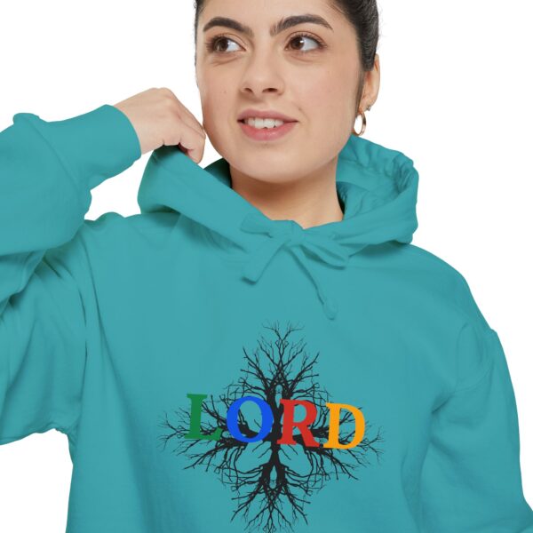 Lord Roots Hoodie — Colorful Tree of Life Christian Pullover