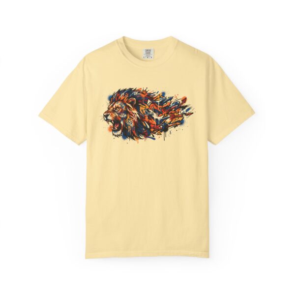 Lion Head Graphic T-Shirt — Colorful Abstract Mane Tee