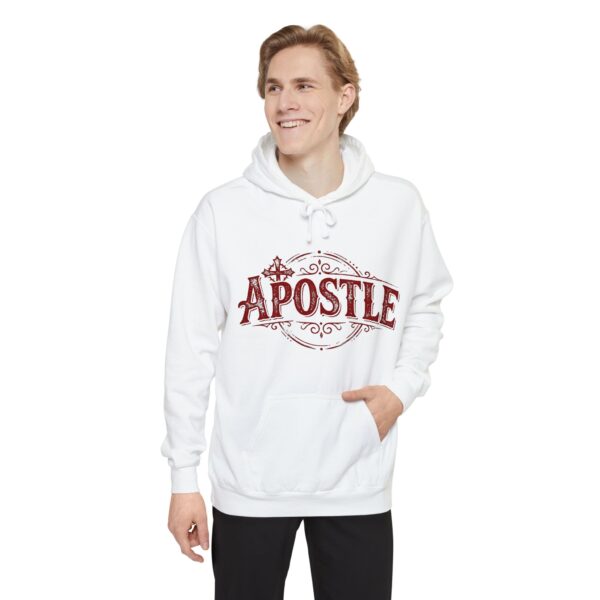 Apostle Hoodie — Vintage Script Religious Pullover