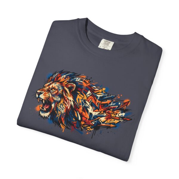 Lion Head Graphic T-Shirt — Colorful Abstract Mane Tee