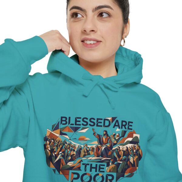 Blessed Are The Poor Hoodie — Religious Faith Graphic Pullover
