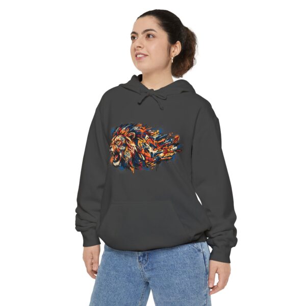 Colorful Lion Hoodie — Abstract Painted Lion Graphic Sweatshirt