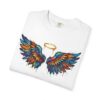 Colorful Angel Wings T-Shirt with Halo — Spiritual Graphic Tee