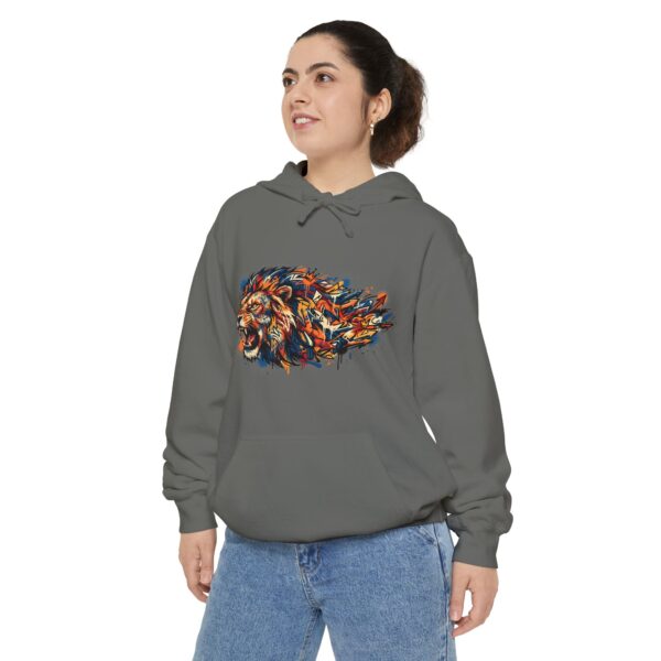 Colorful Lion Hoodie — Abstract Painted Lion Graphic Sweatshirt