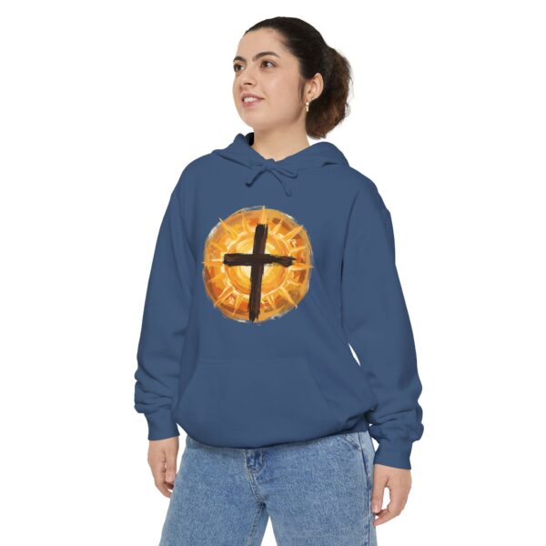 Christian Cross and SunHoodie — Faith Graphic Pullover