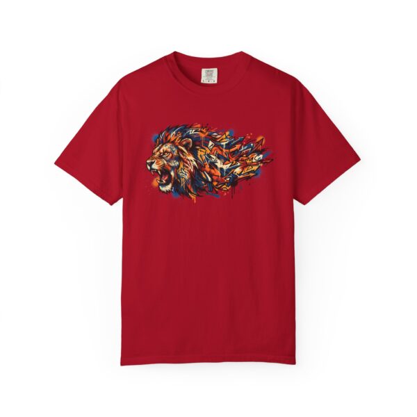 Lion Head Graphic T-Shirt — Colorful Abstract Mane Tee