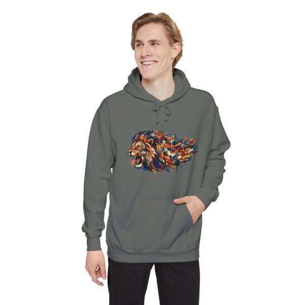 Colorful Lion Hoodie — Abstract Painted Lion Graphic Sweatshirt