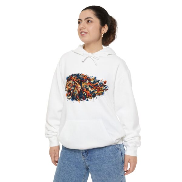 Colorful Lion Hoodie — Abstract Painted Lion Graphic Sweatshirt