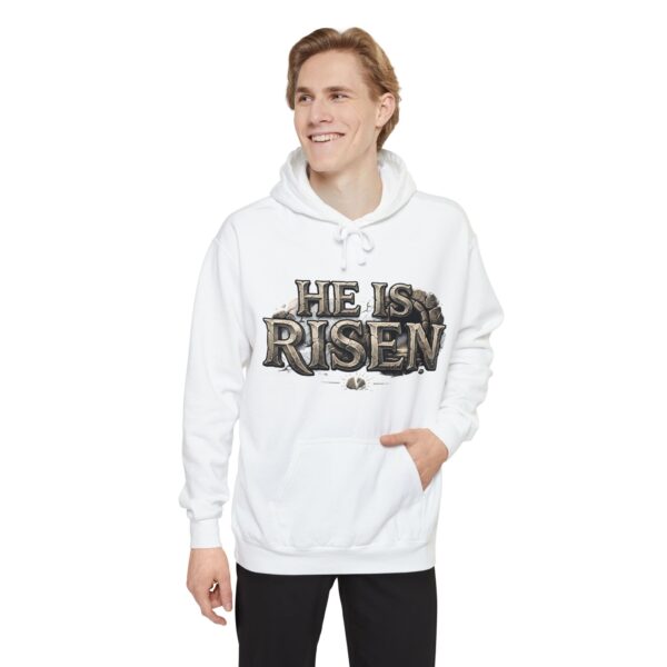 He Is Risen Hoodie — Christian Easter Pullover