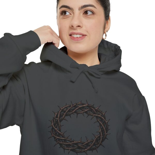 13437209536701410072_2048.jpeg Crown of Thorns Graphic Hoodie — Faith-Inspired Minimalist Pullover