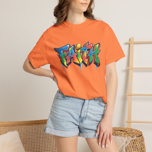 Faith Graffiti T-Shirt — Colorful Street Art Christian Tee