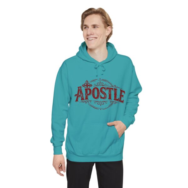 Apostle Hoodie — Vintage Script Religious Pullover