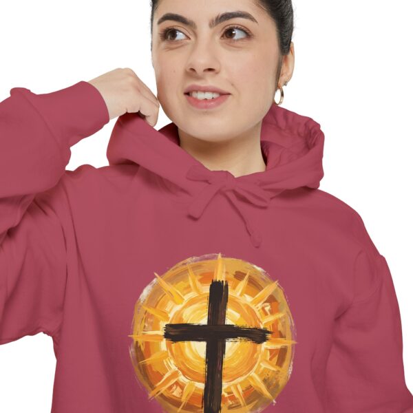 Christian Cross and SunHoodie — Faith Graphic Pullover