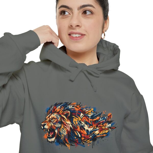 Colorful Lion Hoodie — Abstract Painted Lion Graphic Sweatshirt