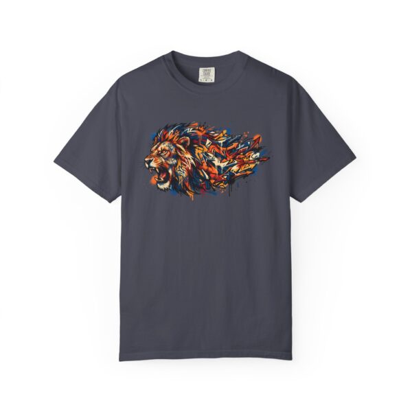 Lion Head Graphic T-Shirt — Colorful Abstract Mane Tee