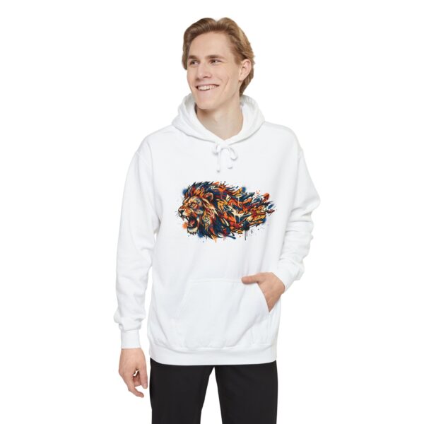 Colorful Lion Hoodie — Abstract Painted Lion Graphic Sweatshirt