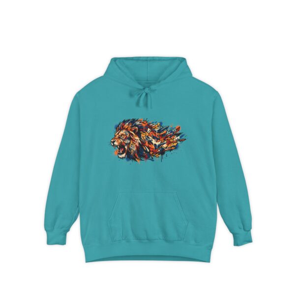 Colorful Lion Hoodie — Abstract Painted Lion Graphic Sweatshirt