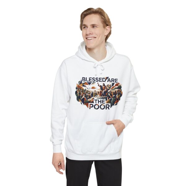 Blessed Are The Poor Hoodie — Religious Faith Graphic Pullover