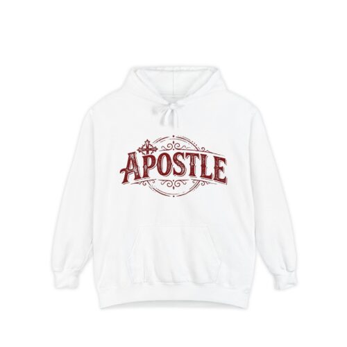Apostle Hoodie — Vintage Script Religious Pullover