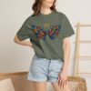 Colorful Angel Wings T-Shirt with Halo — Spiritual Graphic Tee