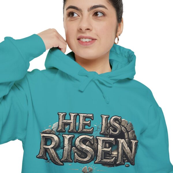 He Is Risen Hoodie — Christian Easter Pullover