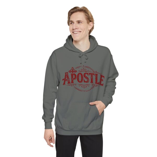 Apostle Hoodie — Vintage Script Religious Pullover