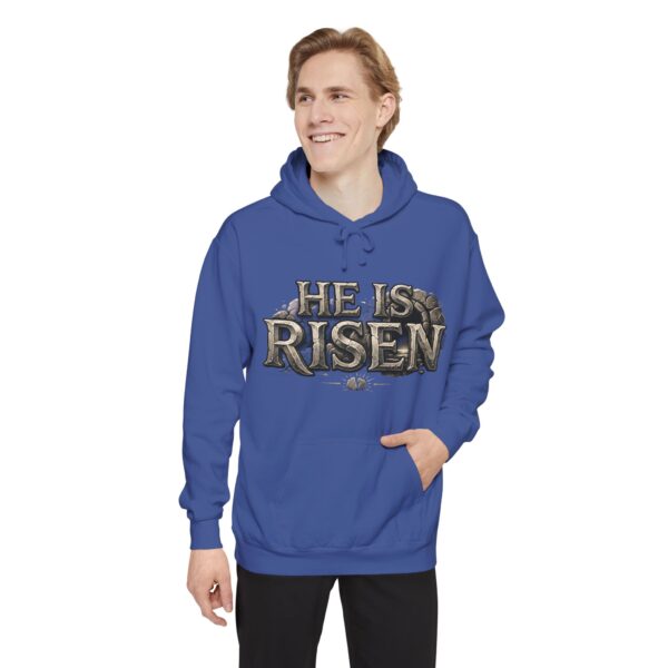 He Is Risen Hoodie — Christian Easter Pullover