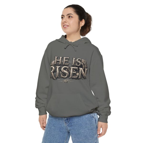 He Is Risen Hoodie — Christian Easter Pullover