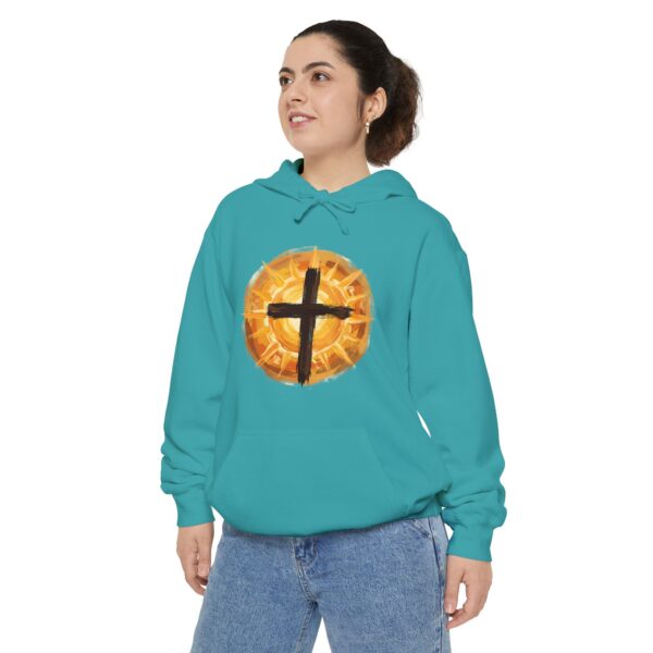 Christian Cross and SunHoodie — Faith Graphic Pullover