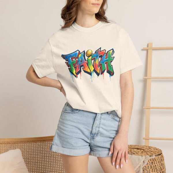 Faith Graffiti T-Shirt — Colorful Street Art Christian Tee