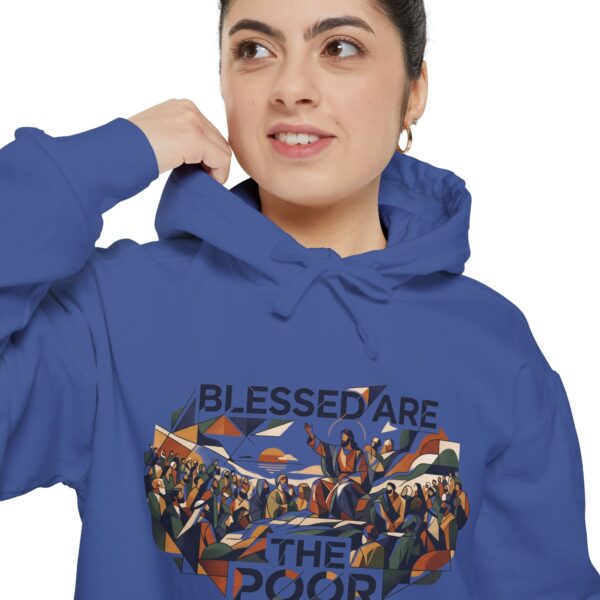 Blessed Are The Poor Hoodie — Religious Faith Graphic Pullover