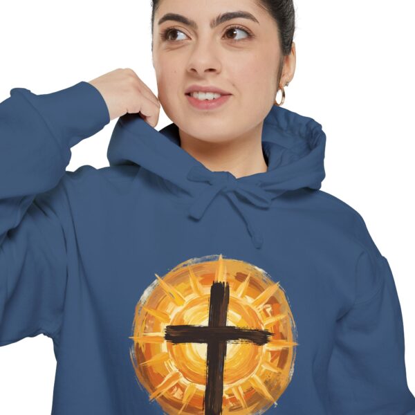 Christian Cross and SunHoodie — Faith Graphic Pullover