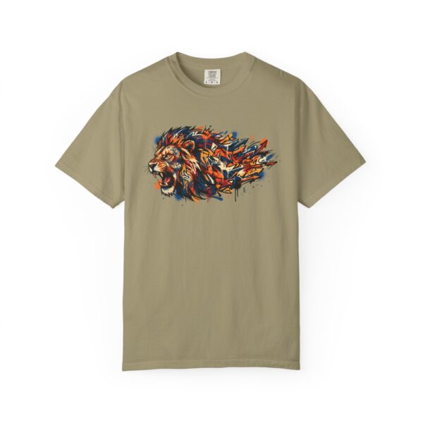 Lion Head Graphic T-Shirt — Colorful Abstract Mane Tee