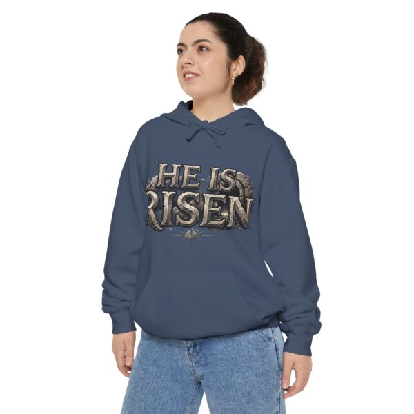 He Is Risen Hoodie — Christian Easter Pullover
