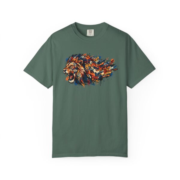 Lion Head Graphic T-Shirt — Colorful Abstract Mane Tee