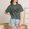 Colorful Angel Wings T-Shirt with Halo — Spiritual Graphic Tee