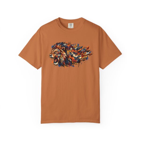 Lion Head Graphic T-Shirt — Colorful Abstract Mane Tee