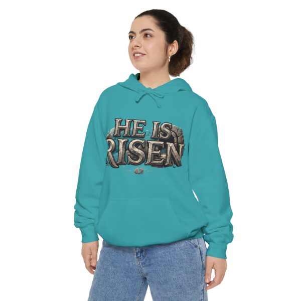 He Is Risen Hoodie — Christian Easter Pullover