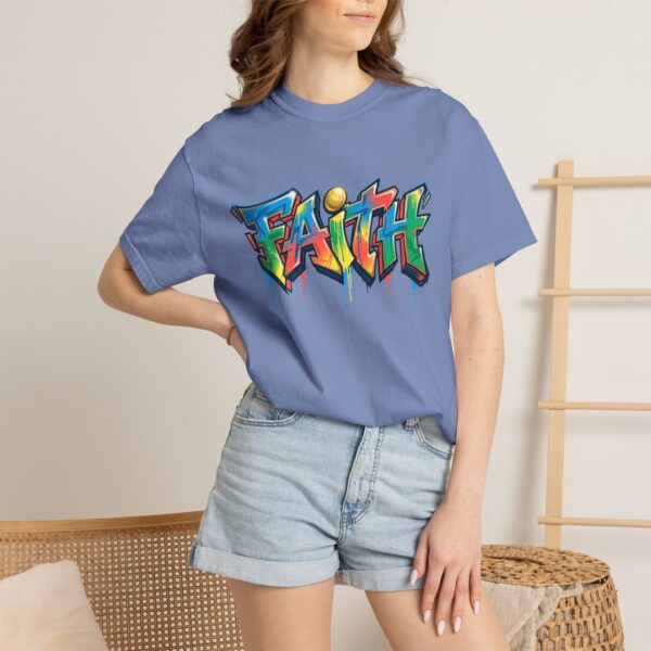 Faith Graffiti T-Shirt — Colorful Street Art Christian Tee