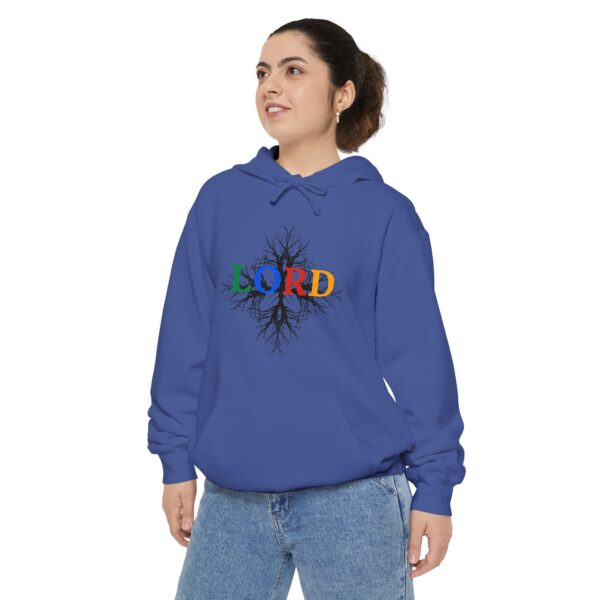 Lord Roots Hoodie — Colorful Tree of Life Christian Pullover