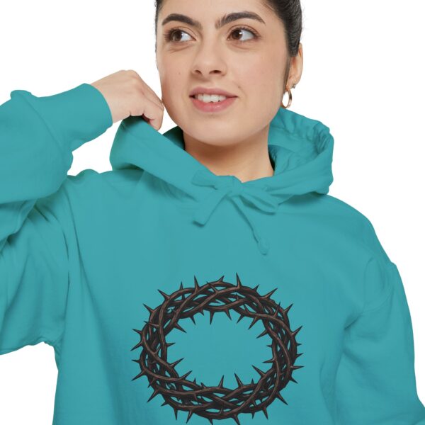 2989321941897692990_2048.jpeg Crown of Thorns Graphic Hoodie — Faith-Inspired Minimalist Pullover
