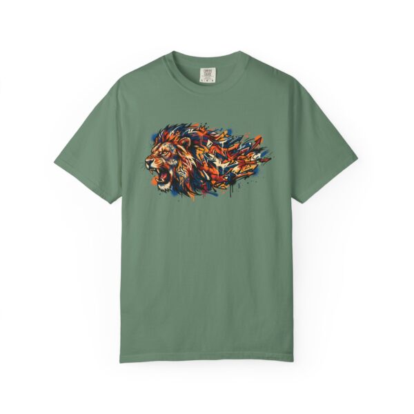 Lion Head Graphic T-Shirt — Colorful Abstract Mane Tee
