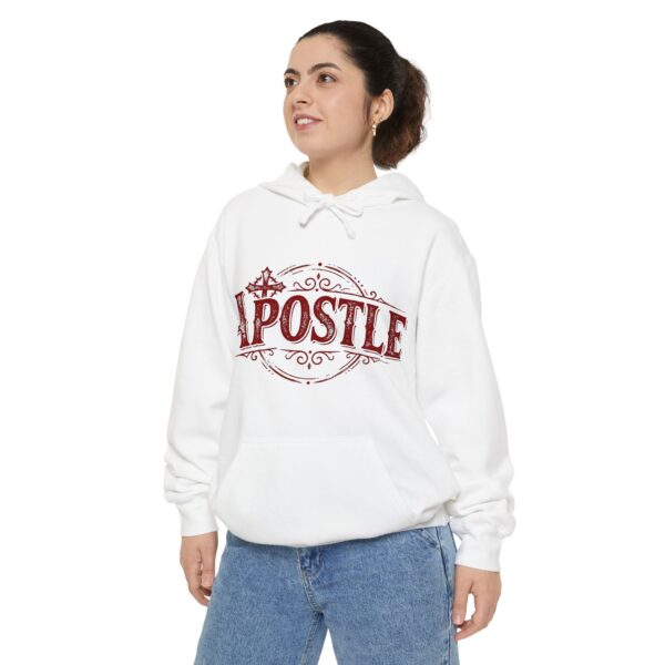 Apostle Hoodie — Vintage Script Religious Pullover