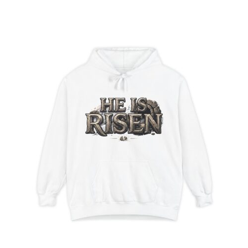 He Is Risen Hoodie — Christian Easter Pullover