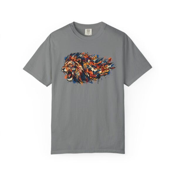 Lion Head Graphic T-Shirt — Colorful Abstract Mane Tee