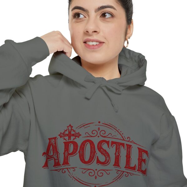 Apostle Hoodie — Vintage Script Religious Pullover